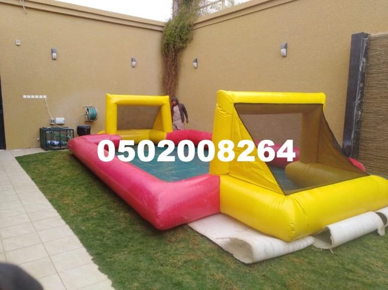 ملعب صابوني ارضية نفخ مع — صورة 2